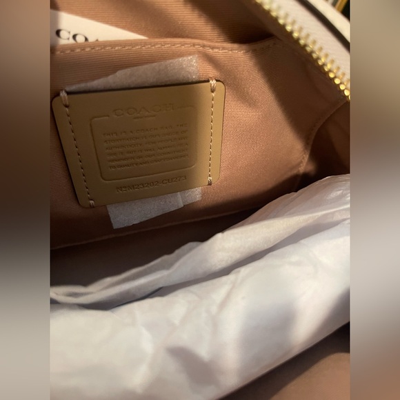 NWT Coach Handbag Madi Crossbody With Ladybug Floral Print Gold. Retail $400. - Picture 10 of 13